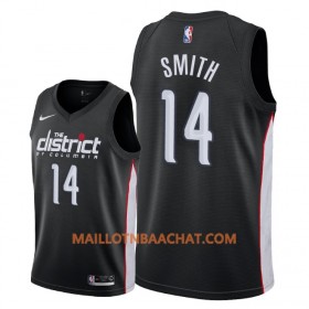 Maillot NBA Washington Wizards Jason Smith 14 2018-19 Nike City Edition Noir Swingman - Homme